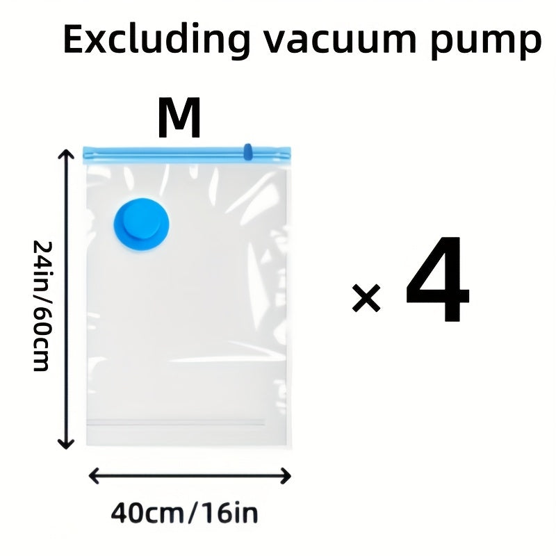 Bags Set of Extra Large Vacuum Storage for Reusable, Waterproof, and Space-Saving
