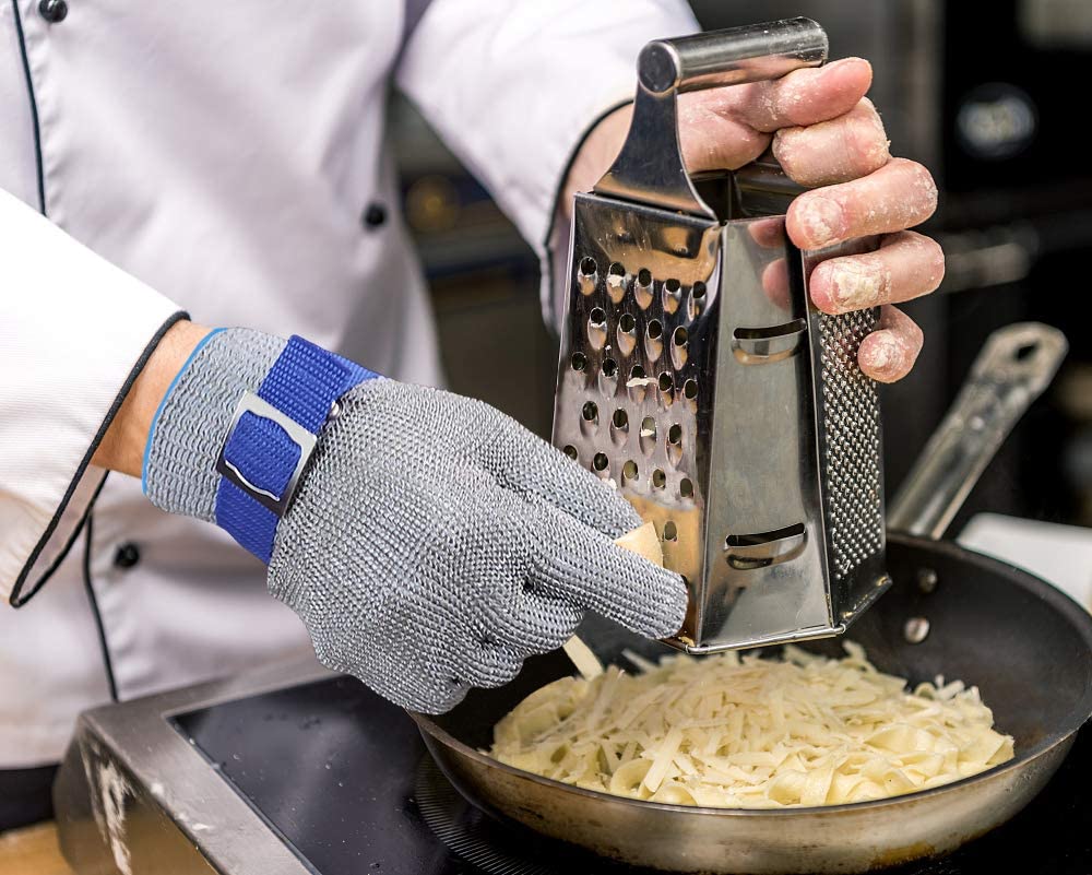 Glove with Cut-Resistant Stainless Steel Design for Kitchen Meat Processing and Oysters
