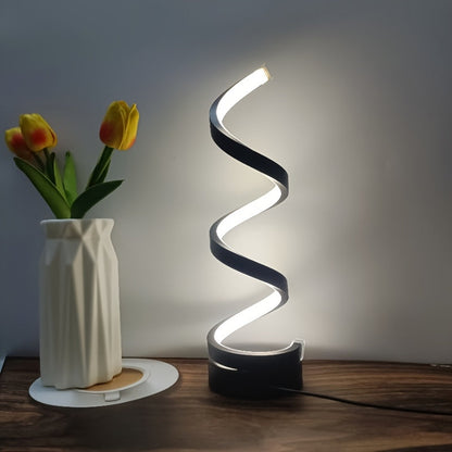Lamp Spiral LED Desk for Modern Dimmable Lighting