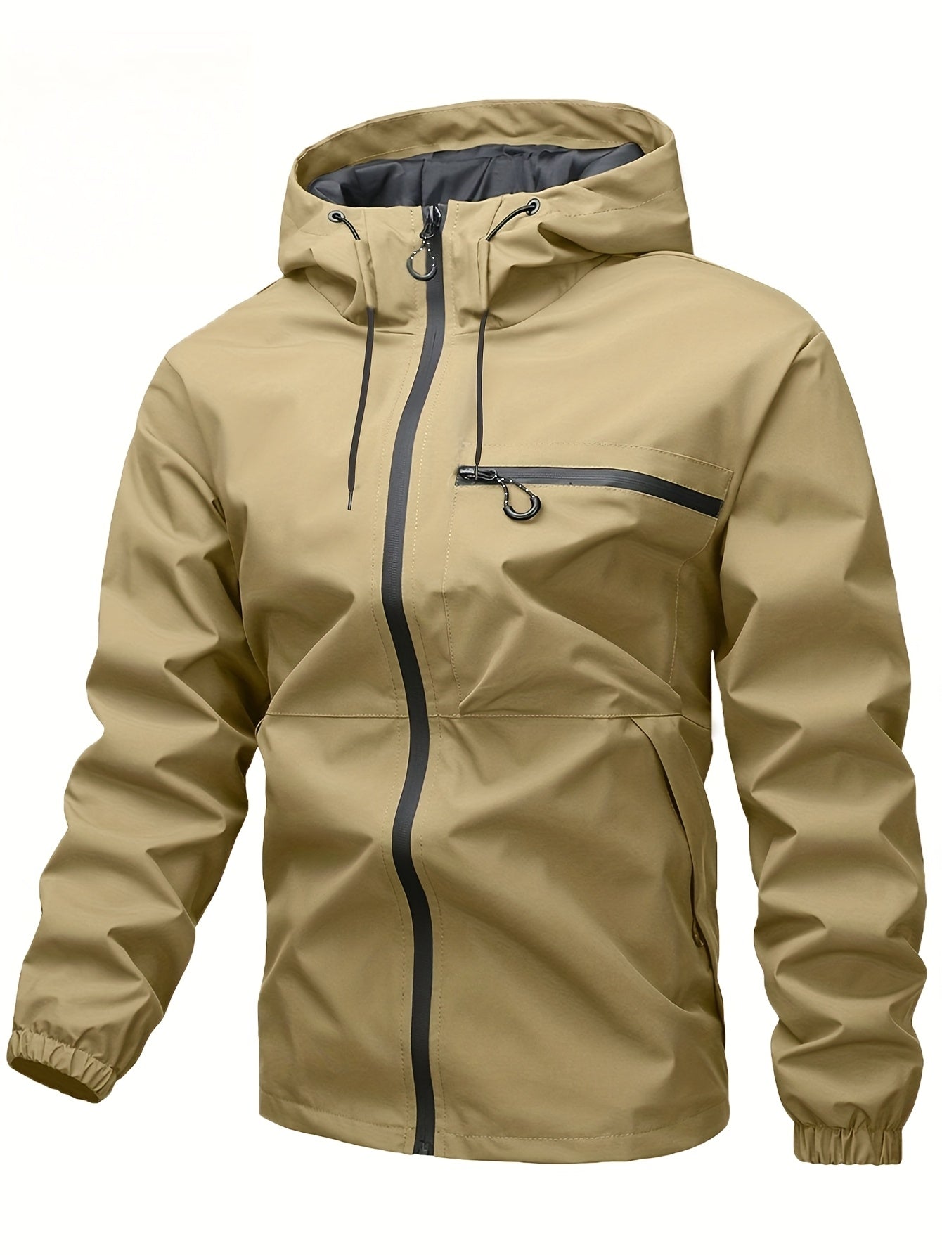 Men's Outdoor Jacket for Spring and Autumn for Windproof Hooded Jacket for Outdoor Activities
