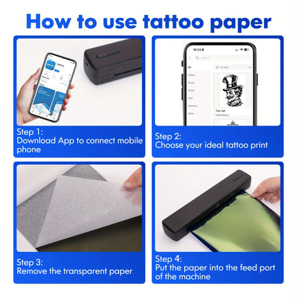 Minithermo Wireless Printer for Compact Printing Convenience for on-the-Go
