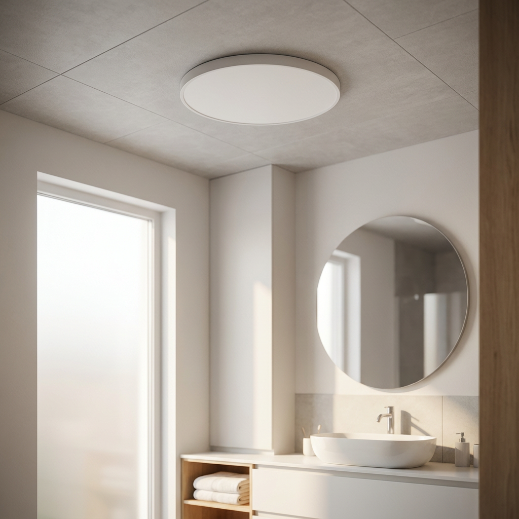 Light with Round LED Ceiling Gold Trim with Slim Design and Soft Light