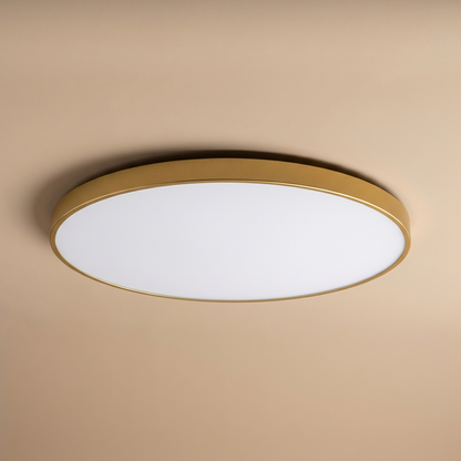 Light with Round LED Ceiling Gold Trim with Slim Design and Soft Light