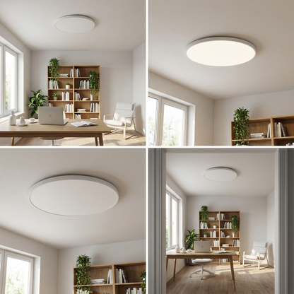 Light with Round LED Ceiling Gold Trim with Slim Design and Soft Light