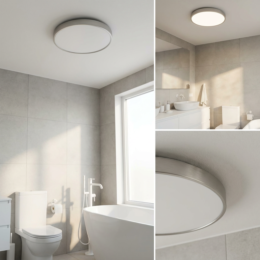Light with Round LED Ceiling Gold Trim with Slim Design and Soft Light