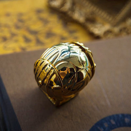Ring with Golden Winged Orb Box for Movable Jewellery Case