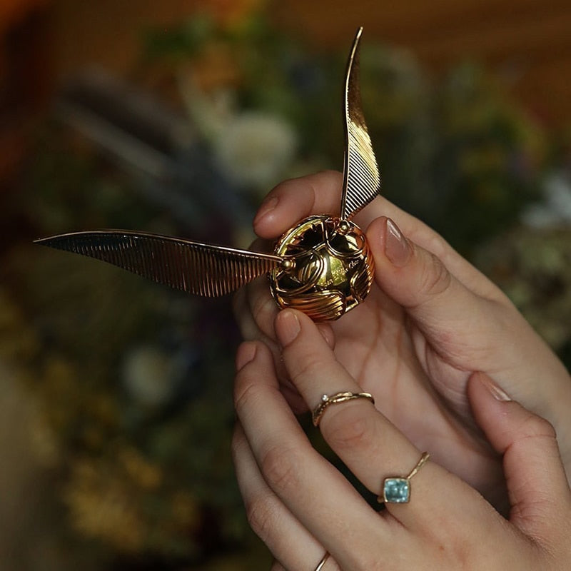 Ring with Golden Winged Orb Box for Movable Jewellery Case
