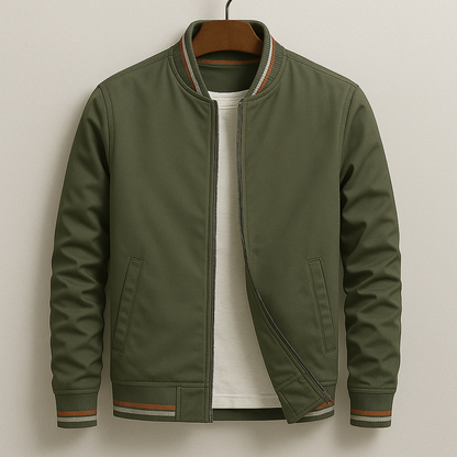 Urban Bomber Men's Jacket with Zip for Modern and Timeless