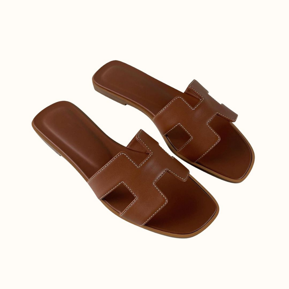 Sandals with Ladies' H-Profile in Vegan Leather for Comfortable and Elegant