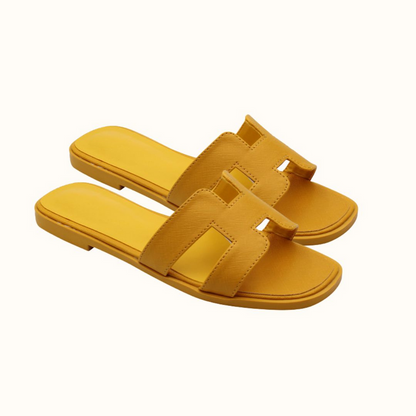 Sandals with Ladies' H-Profile in Vegan Leather for Comfortable and Elegant