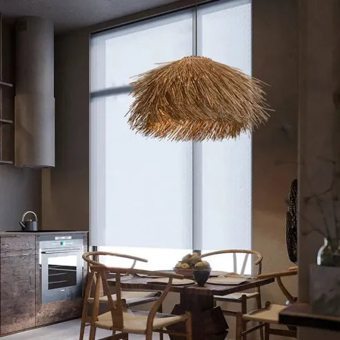 Pendant Light with Handmade Rattan Design for a Warm Natural Atmosphere in Your Home