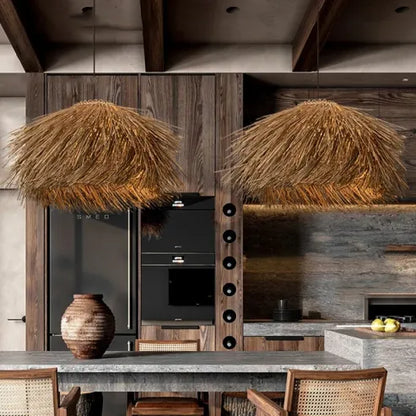 Pendant Light with Handmade Rattan Design for a Warm Natural Atmosphere in Your Home