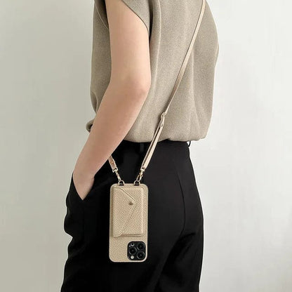 Holder with Phone Case with Shoulder Strap and Card Design for Daily Use
