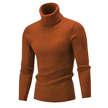 Cable Knit Roll Neck Jumper for Men for Warm Comfort and Timeless Elegance