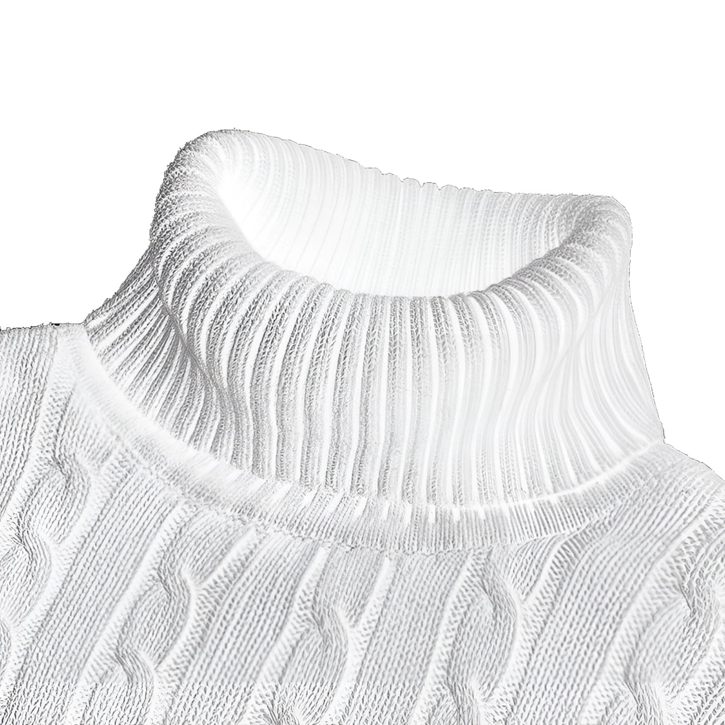 Cable Knit Roll Neck Jumper for Men for Warm Comfort and Timeless Elegance