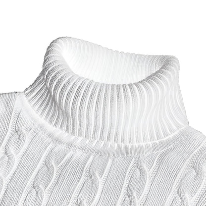 Cable Knit Roll Neck Jumper for Men for Warm Comfort and Timeless Elegance