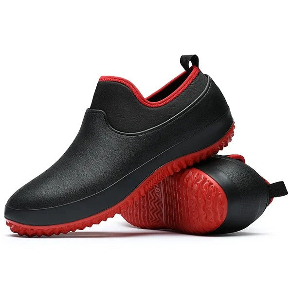 Shoes with Waterproof Slip-on Work Design for Men with Non-Slip Sole and Comfort