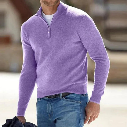 Men's Cashmere Jumper with Long Sleeves for Soft and Timeless