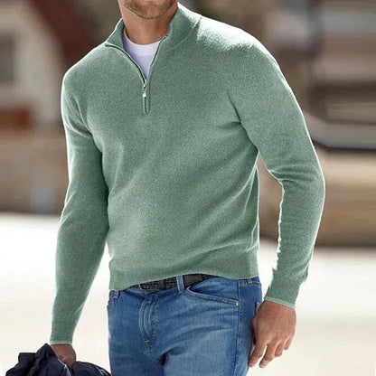 Men's Cashmere Jumper with Long Sleeves for Soft and Timeless