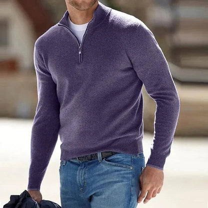 Men's Cashmere Jumper with Long Sleeves for Soft and Timeless
