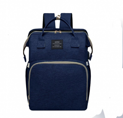 Bag with Changing Expandable Baby Bed for Multifunctional Travel Changing Bag