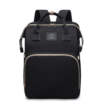 Bag with Changing Expandable Baby Bed for Multifunctional Travel Changing Bag