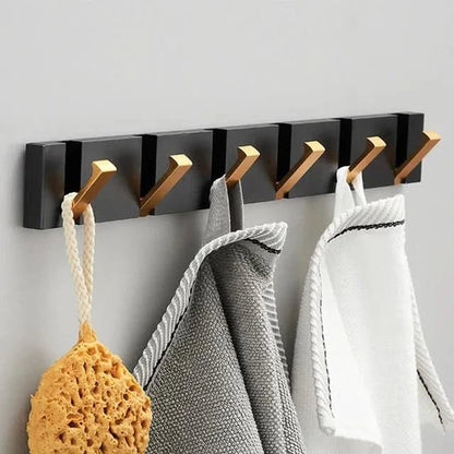 Hooks Foldable Metal Wall Hook with Multiple for Space-Saving and Modern