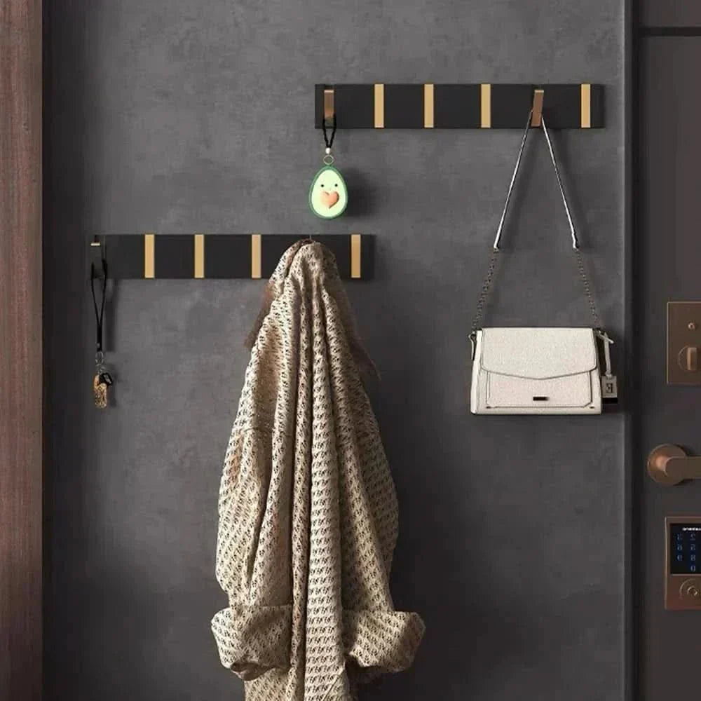 Hooks Foldable Metal Wall Hook with Multiple for Space-Saving and Modern