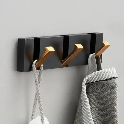 Hooks Foldable Metal Wall Hook with Multiple for Space-Saving and Modern