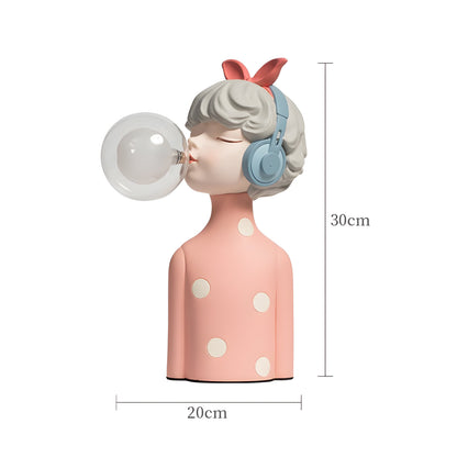Table Lamp with Artistic Figures for Unique, Playful and Atmospheric