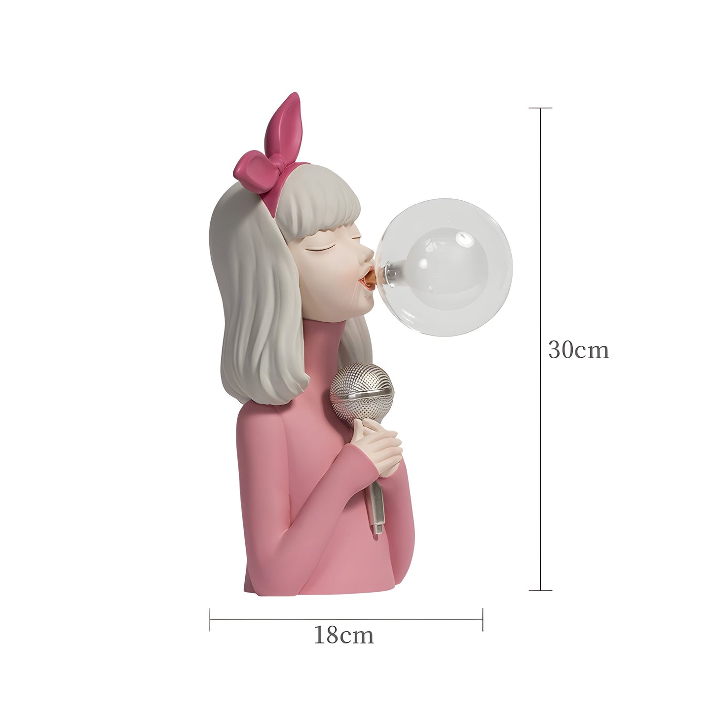 Table Lamp with Artistic Figures for Unique, Playful and Atmospheric