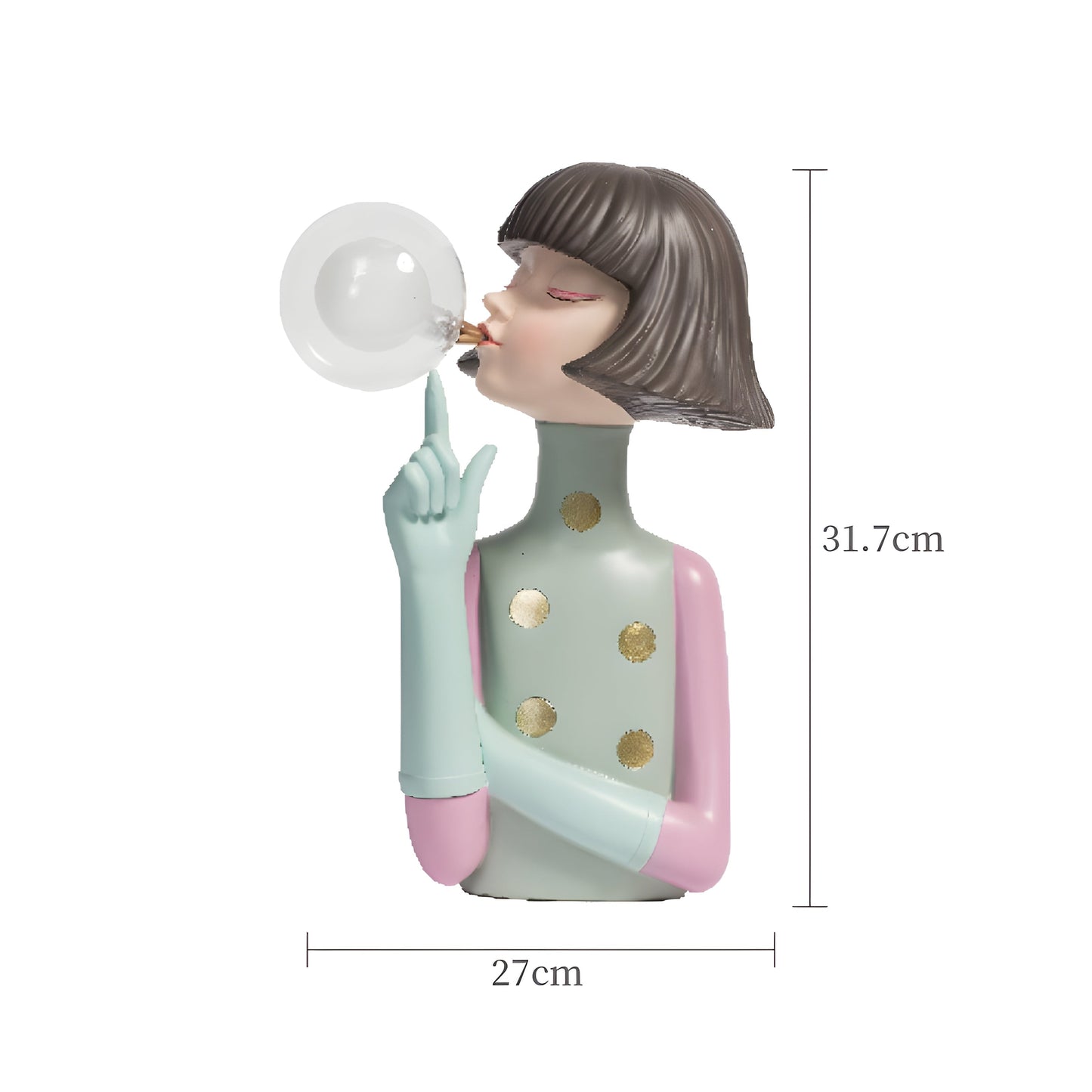 Table Lamp with Artistic Figures for Unique, Playful and Atmospheric