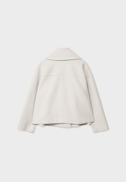 Short Double-Breasted Ladies' Jacket with an Elegant Fit for Autumn Winter