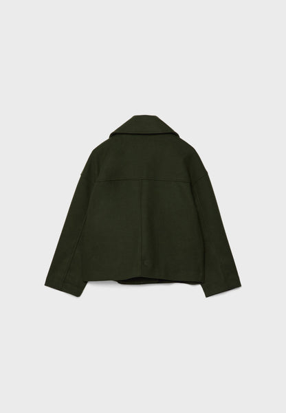 Short Double-Breasted Ladies' Jacket with an Elegant Fit for Autumn Winter