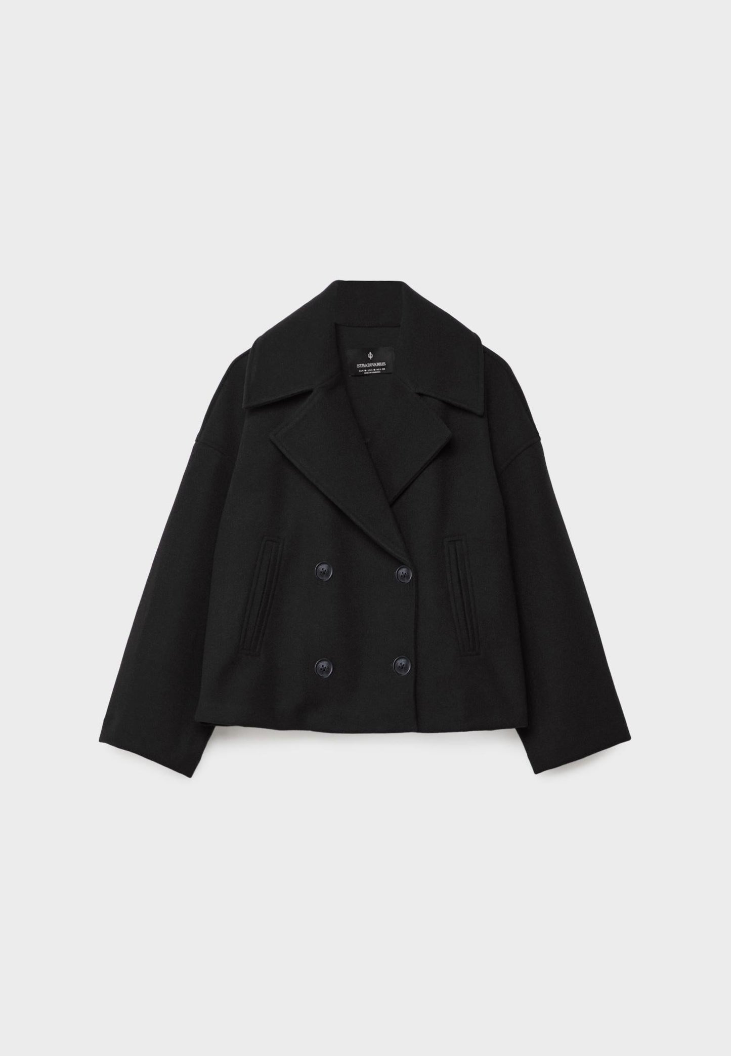 Short Double-Breasted Ladies' Jacket with an Elegant Fit for Autumn Winter