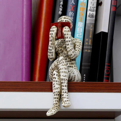 Decorative Figure with Reading Design for Inspiring and Stylish Interior Decoration