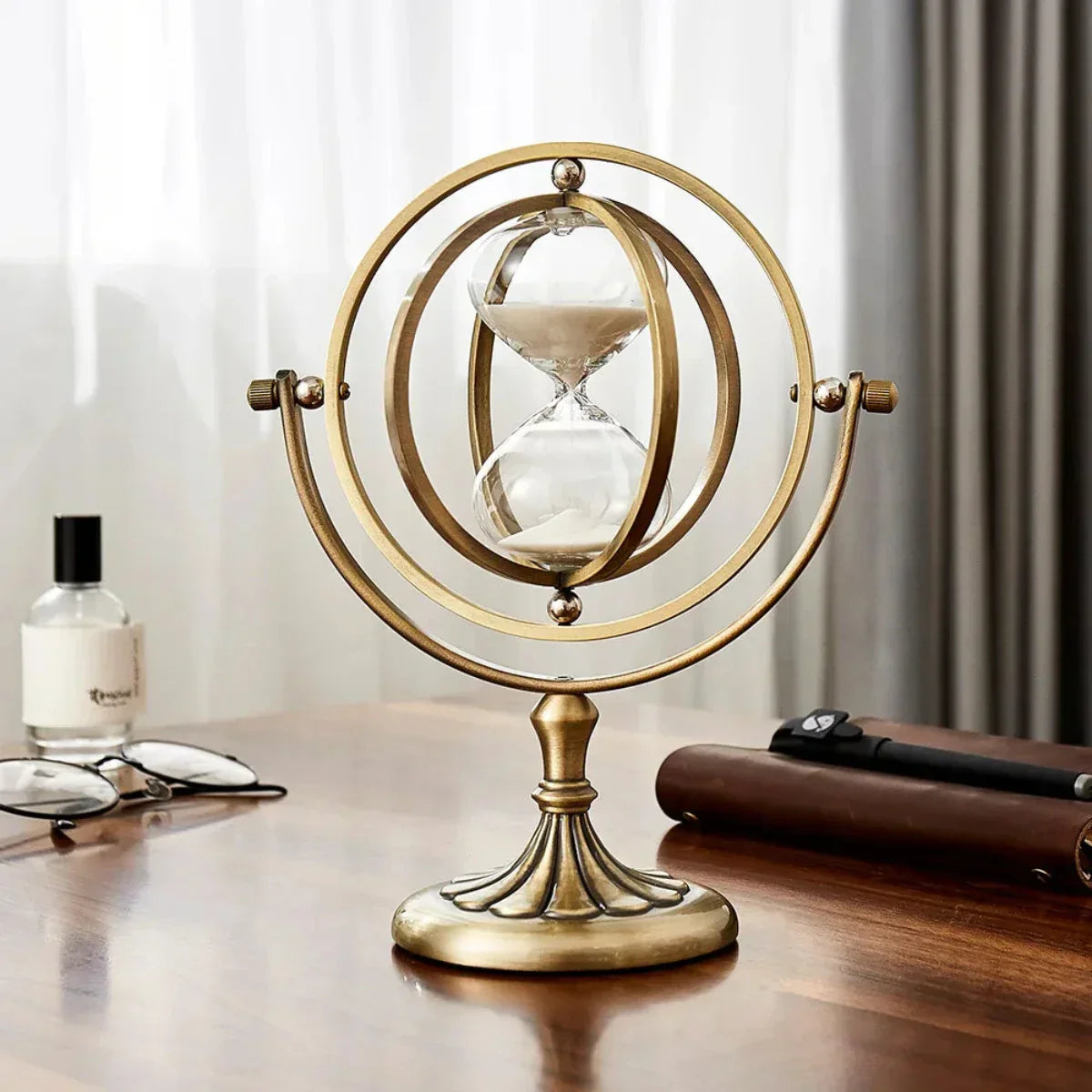 Metal Hourglass with Minimalist Design for Stylish Interior Decoration