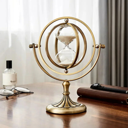 Metal Hourglass with Minimalist Design for Stylish Interior Decoration