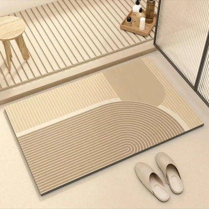 Mat with Quick-Drying Bath Non-Slip Backing for a Safe Bathroom