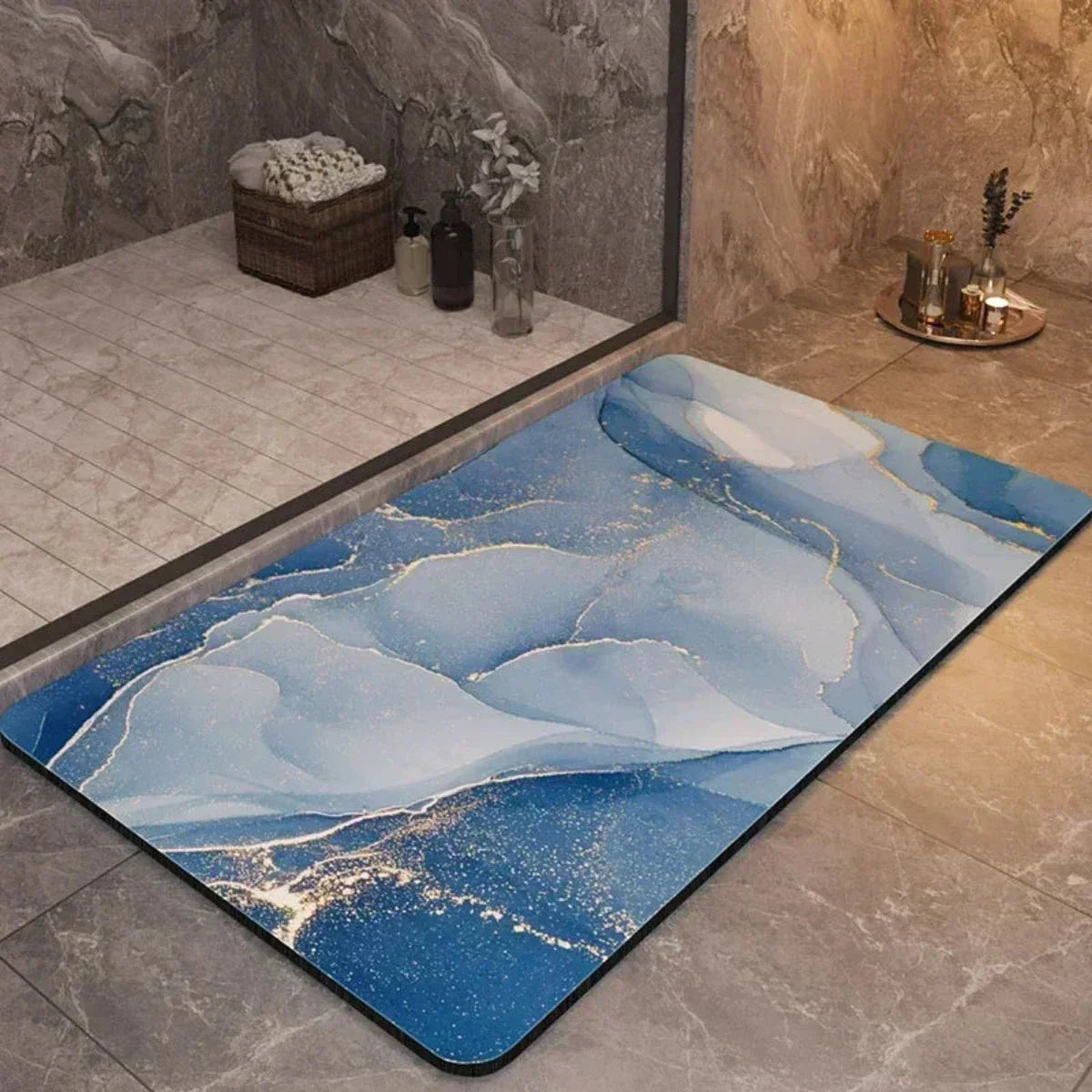 Mat Quick-Drying Anti-Slip Bath for Safe and Comfortable for Bathroom and Shower