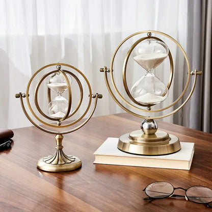 Metal Hourglass with Minimalist Design for Stylish Interior Decoration