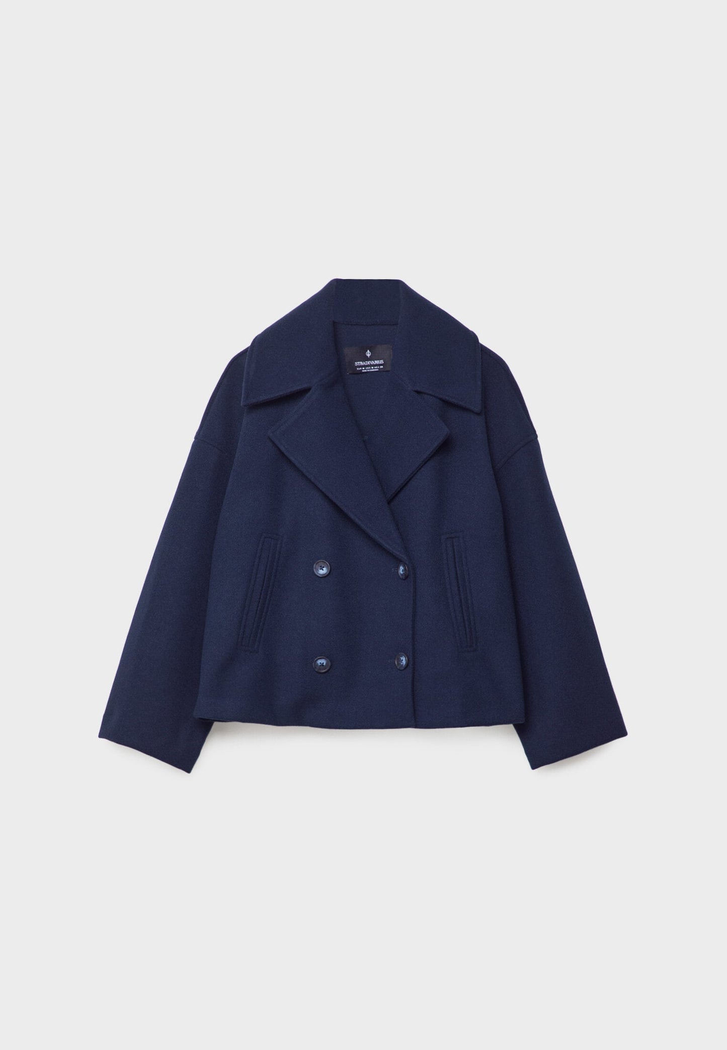 Short Double-Breasted Ladies' Jacket with an Elegant Fit for Autumn Winter