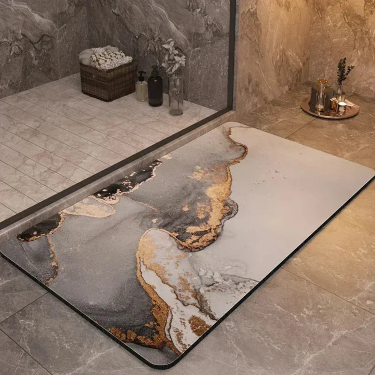 Mat Quick-Drying Anti-Slip Bath for Safe and Comfortable for Bathroom and Shower