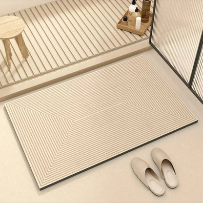 Mat with Quick-Drying Bath Non-Slip Backing for a Safe Bathroom