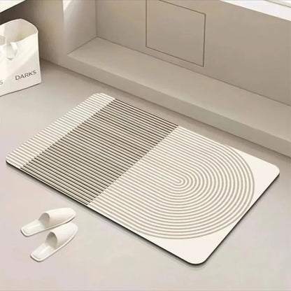 Mat with Quick-Drying Bath Non-Slip Backing for a Safe Bathroom