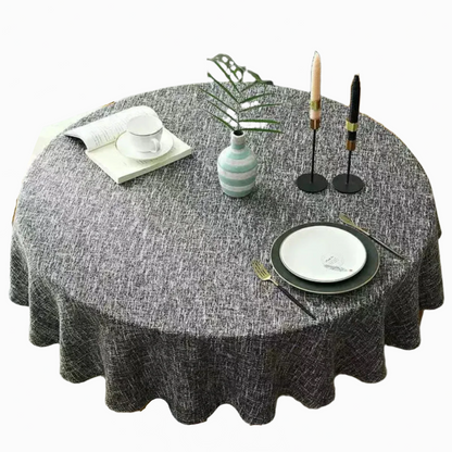 Linen Tablecloth with Woven Texture for a Stylish and Practical Table