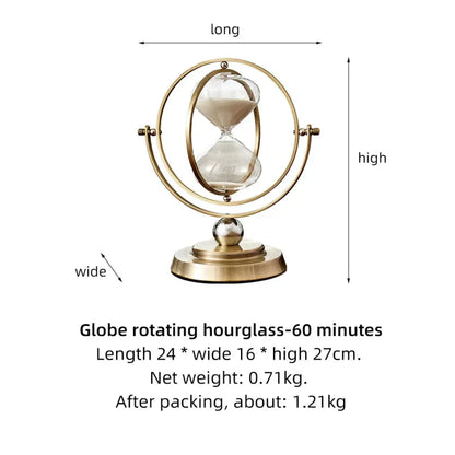 Metal Hourglass with Minimalist Design for Stylish Interior Decoration