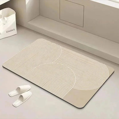 Mat with Quick-Drying Bath Non-Slip Backing for a Safe Bathroom