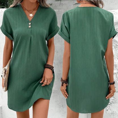 Summer Dress for Women with V-Neck and Airy Fit