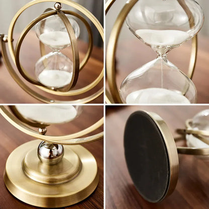 Metal Hourglass with Minimalist Design for Stylish Interior Decoration